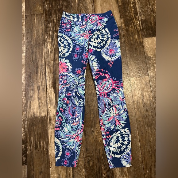 LILLY PULITZER KELIANI STRETCH PANT, DEEP INDIGO, Size 0. - Picture 2 of 4